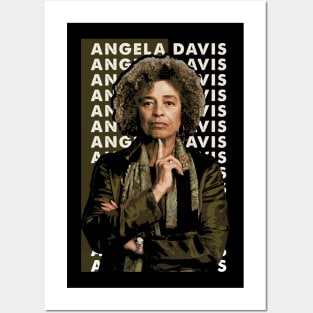 Angela's Radical Vision Empowering Graphic Tee Posters and Art